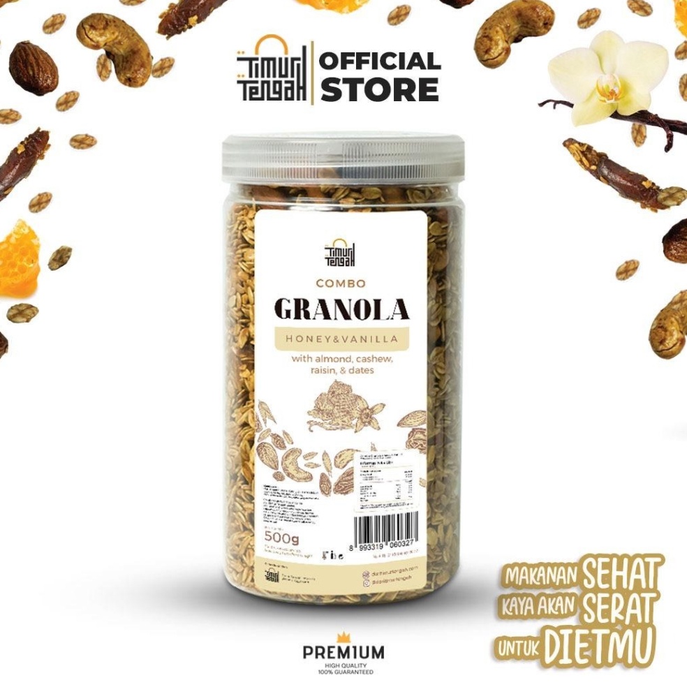 

⇩ Timur Tengah Granola Vanilla Honey 500gr Sereal Makanan Sehat と