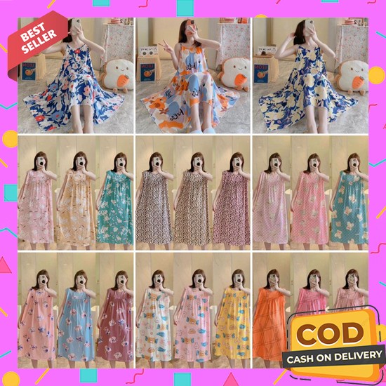 Daster Viral Kekinian Baju Tidur Remaja Korea Homidres Adem Sehari Har Daster Kensi Sexy Tali Satu