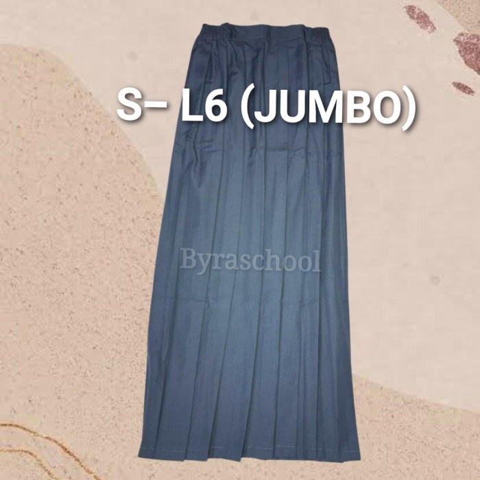 BISA COD Seragam Sekolah Rok Panjang Rempel MA/SMA/SMK - ABU ABU /SERAGAM SEKOLAH/KEMEJA