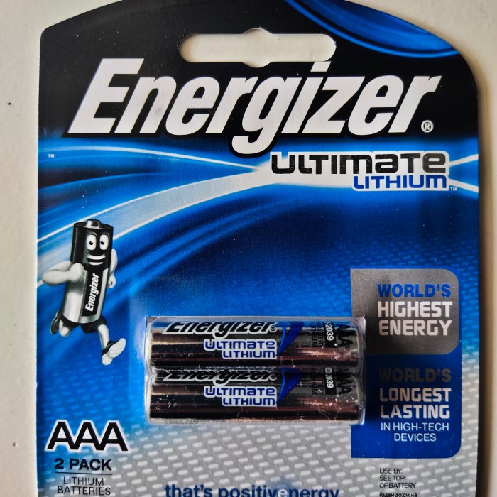 Terlaris Baterai Ultimate Lithium Aaa Energizer 2 Pc