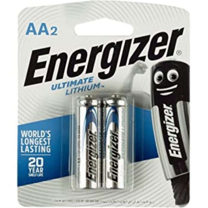 Baterai Battery Energizer Aa L91 Bp2 Ultimate Lithium Isi 2 Pcs