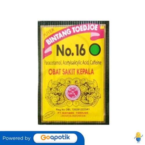 Bintang Toedjoe Puyer No.16 Pack 12 Sachet