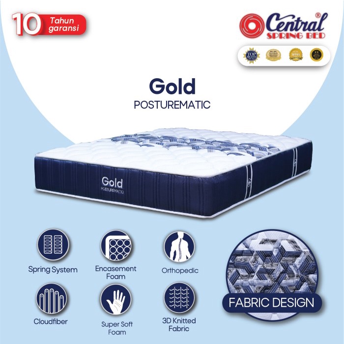 Central New Gold Maestro - Spring Bed - Ukuran 160 x 200 cm