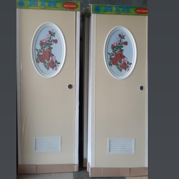 PROMO PINTU PVC KAMAR MANDI KACA OVAL CERMIN TERBARU