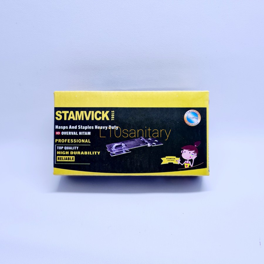 Overpal HITAM STAMVICK 3" overpal STAMVICK cantolan gembok tebal