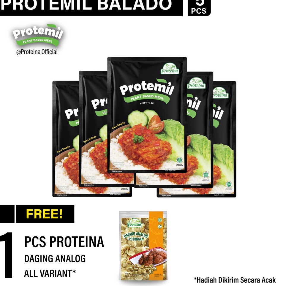 

✨11.11✨ Protemil Balado 5pcs + FREE 1pcs Proteina Daging Analog