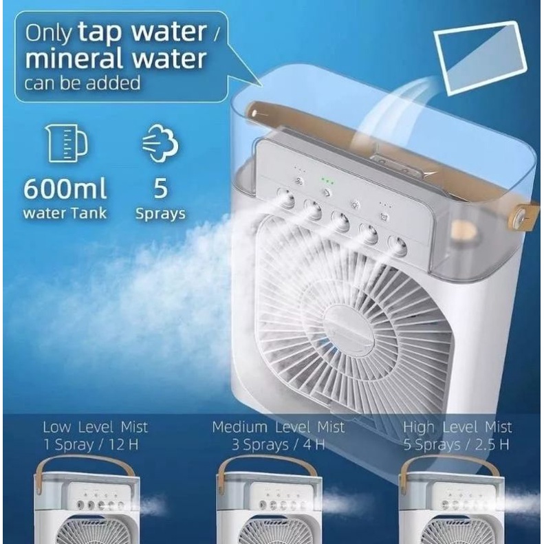 Kipas Humidifier AC mini Air cooler Kipas Uap.