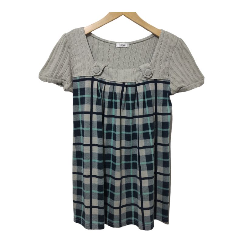 glisse dress tunik tartan skirt size m ( minus)