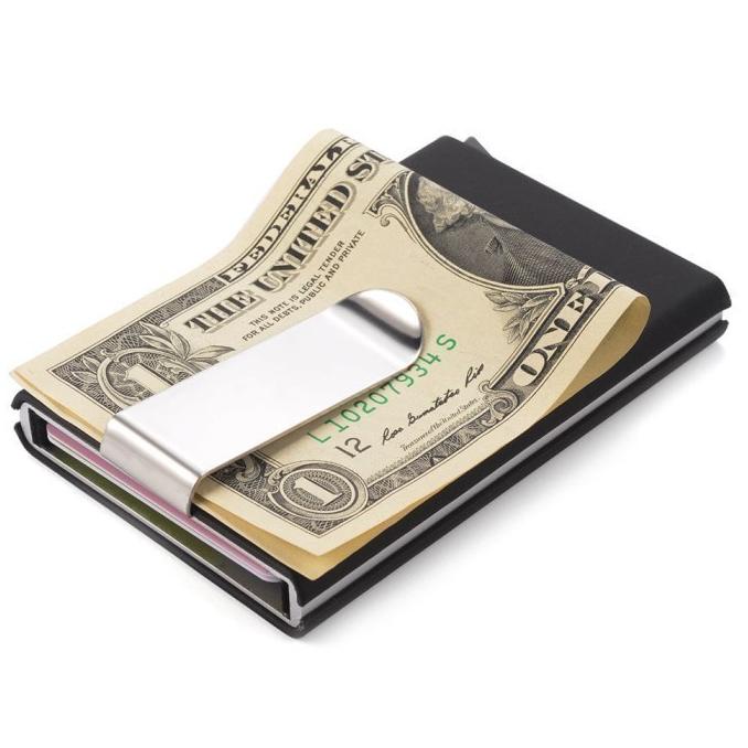 

Luxury Men Automatic Pop Up Aluminum Business Card Holder Soft Card