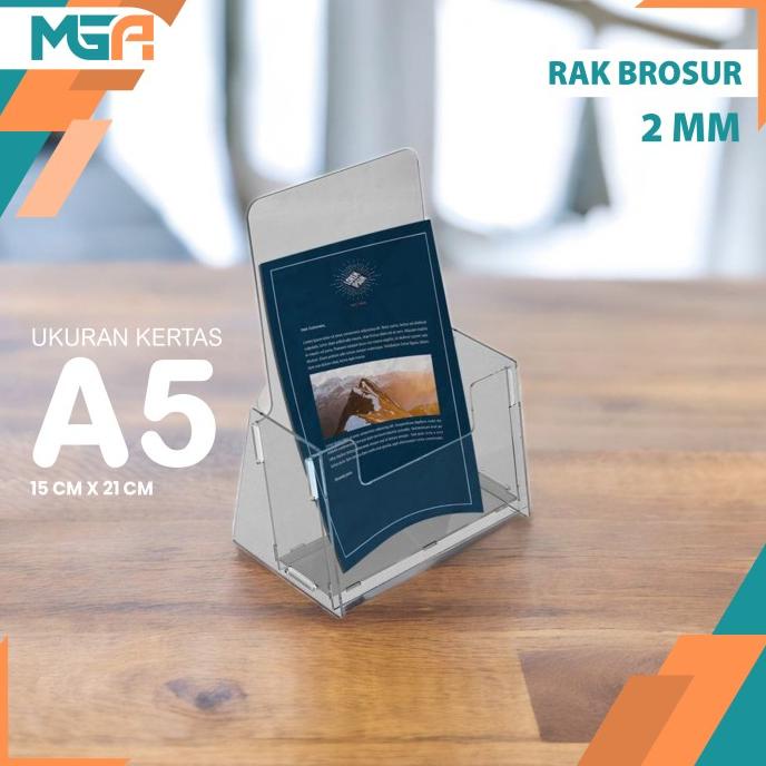 Akrilik Tempat Brosur / Rak Brosur A5 / Acrylic Flyer Holder