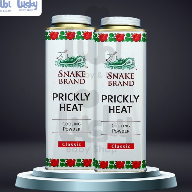 

[KODE PRODUK GMB9K3356] PRICKLY HEAT SNAKE BRAND CLASSIC 300 GR / BEDAK ULAR