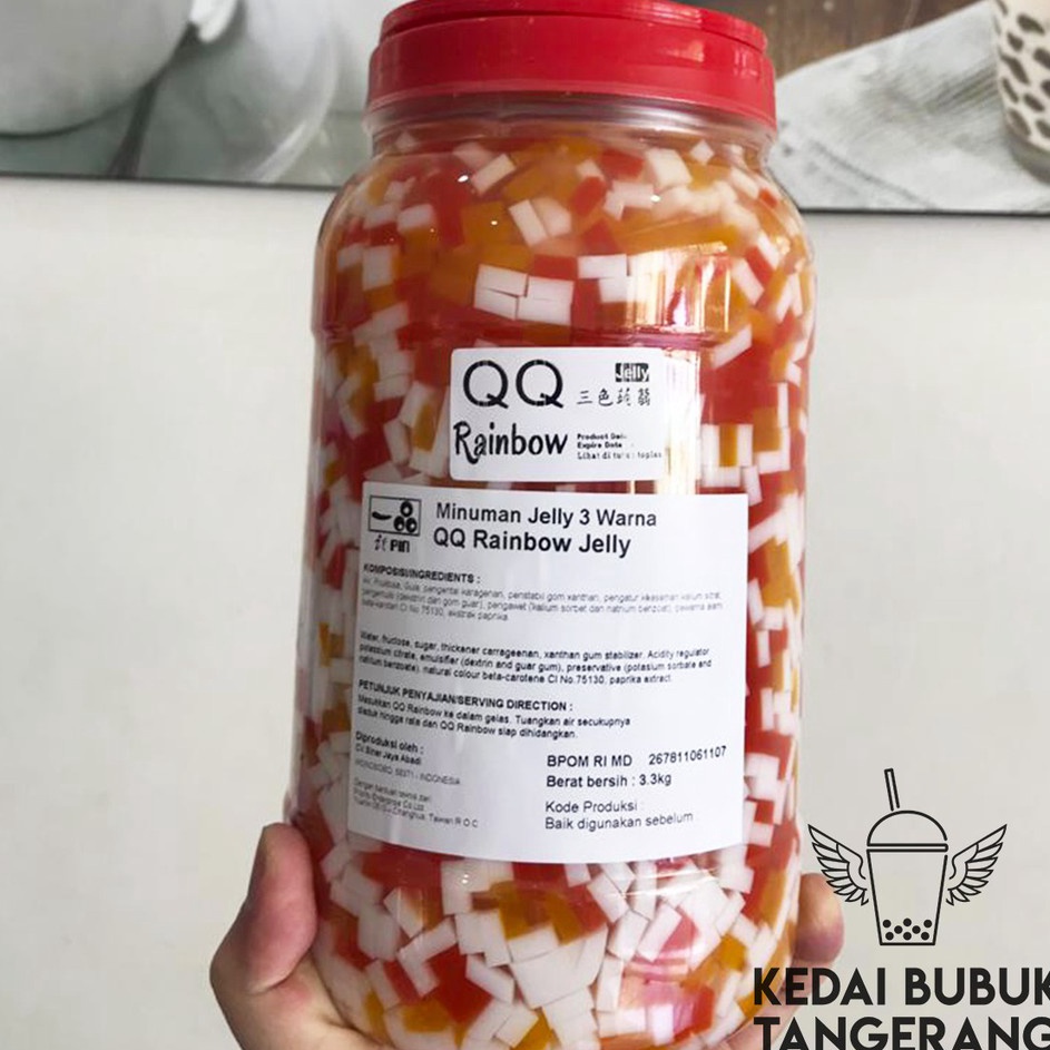 

[ COD ] Rainbow Jelly 3,3kg Itpin QQ Rainbow Jelly Khas Chatime .. ..