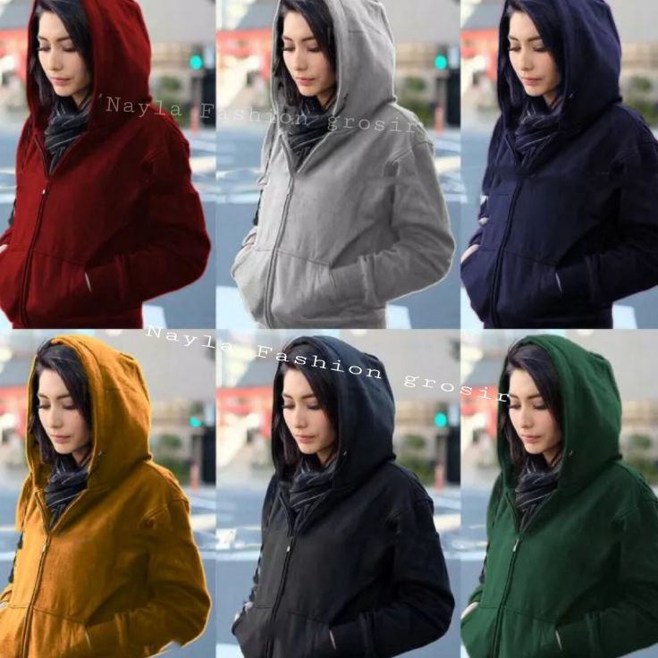 [KODE 77]  Jaket Sweater Hoodie Zipper Polos Wanita / jaket wanita polos murah / jaket keren / sweat
