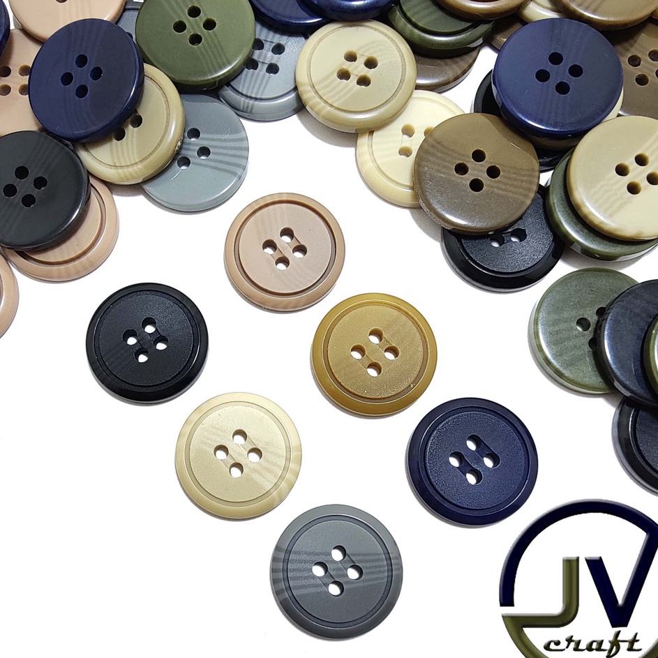 [KODE PRODUK HIESS7292] KANCING JAS BESAR KANCING BLAZER 20 MM / 12 PCS