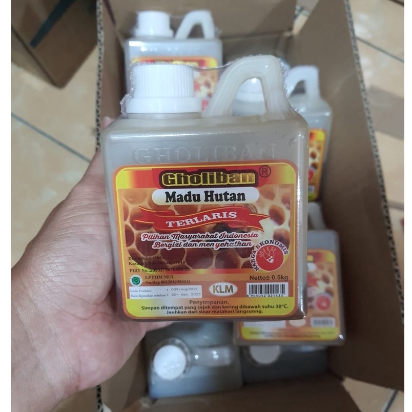 

[KODE PRODUK KTLLS7985] Madu KLM Gholiban 500gr ORIGINAL Botol Timbul Huruf Gholiban