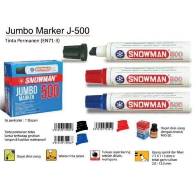 

Spidol Snowman 500 Jumbo Permanen