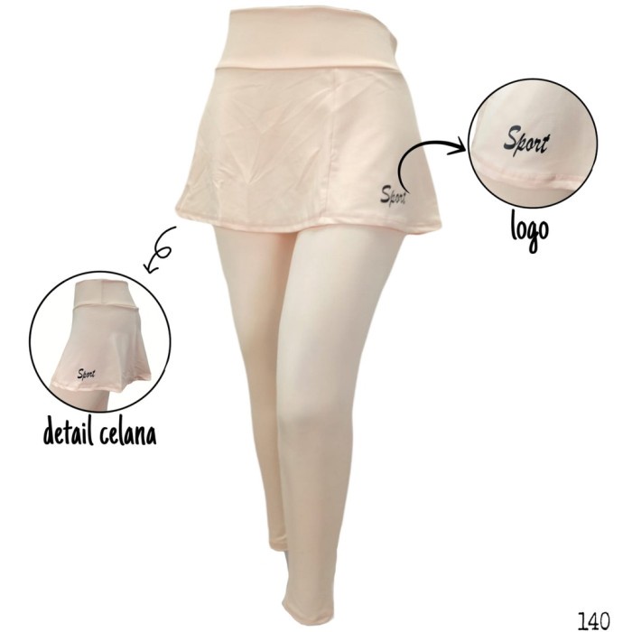 Terlaris Legging Panjang Rok Wanita/Legging Rok Olahraga/Legging Rok Senam