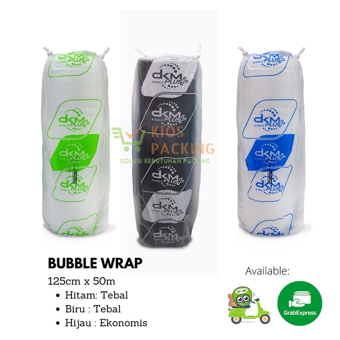 

Terlaris Plastik Bubble Wrap 125Cm X 50M Dkmplus Termurah /Roll