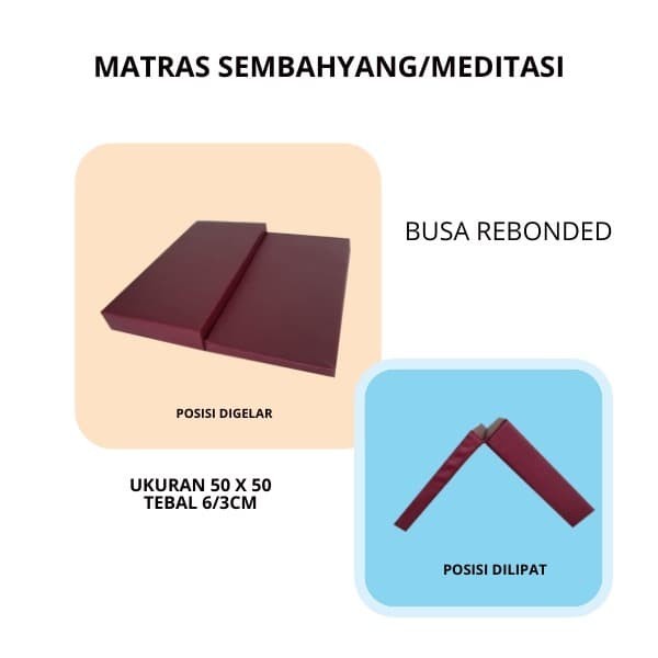 Matras alas sembahyang/matras meditasi/busa meditasi