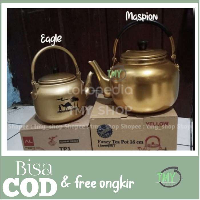 Terlaris Teko Gold Emas Global Eagle Dan Maspion Unik 1 L Dan Ukuran 16