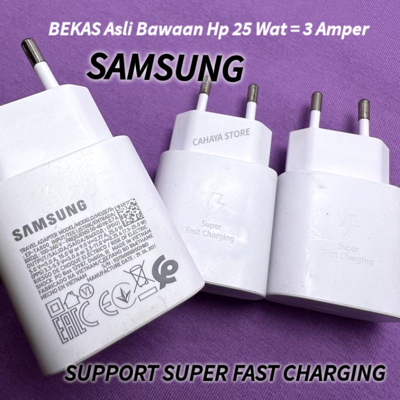 Adapter Charger Second Asli Hp SMSG 25W 3A Type S21 Ultra  S21Fe S22 S22 Plus S22 Ultra S23 S24 Ultr