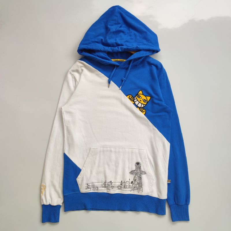 Hoodie TTOMA biru putih