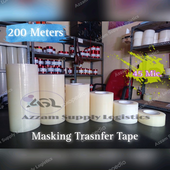 

Terlaris Masking Transfer Tape Cutting 200 Meter (10Cm)