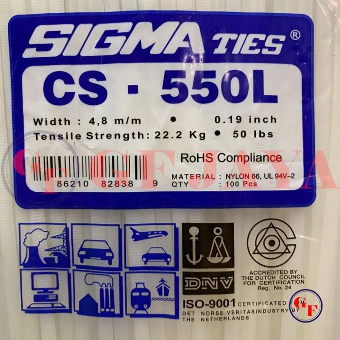 

Kabel Ties Sigma Cs 550L / 55Cm Putih Cs550L Cable Tie White 55 Cm