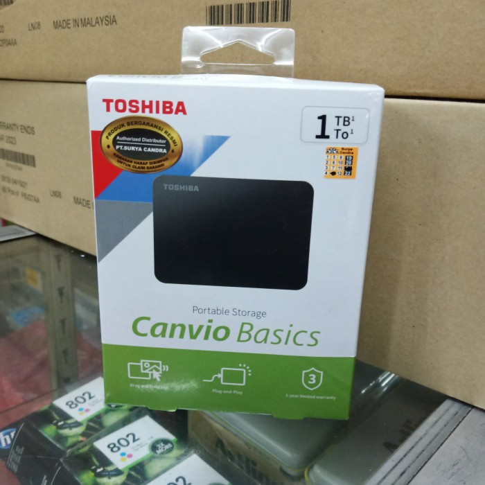 Terlaris External Hard Disk 1Tb Toshiba Original