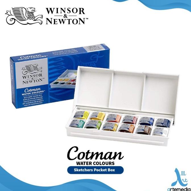 

Cat Air Winsor & Newton Cotman 12 Half Pan Sketchers Pocket Watercolor