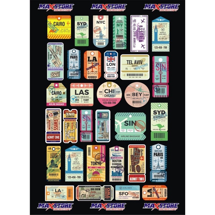 Sticker Travel / Cover Koper / Pelindung Koper / Stiker Koper