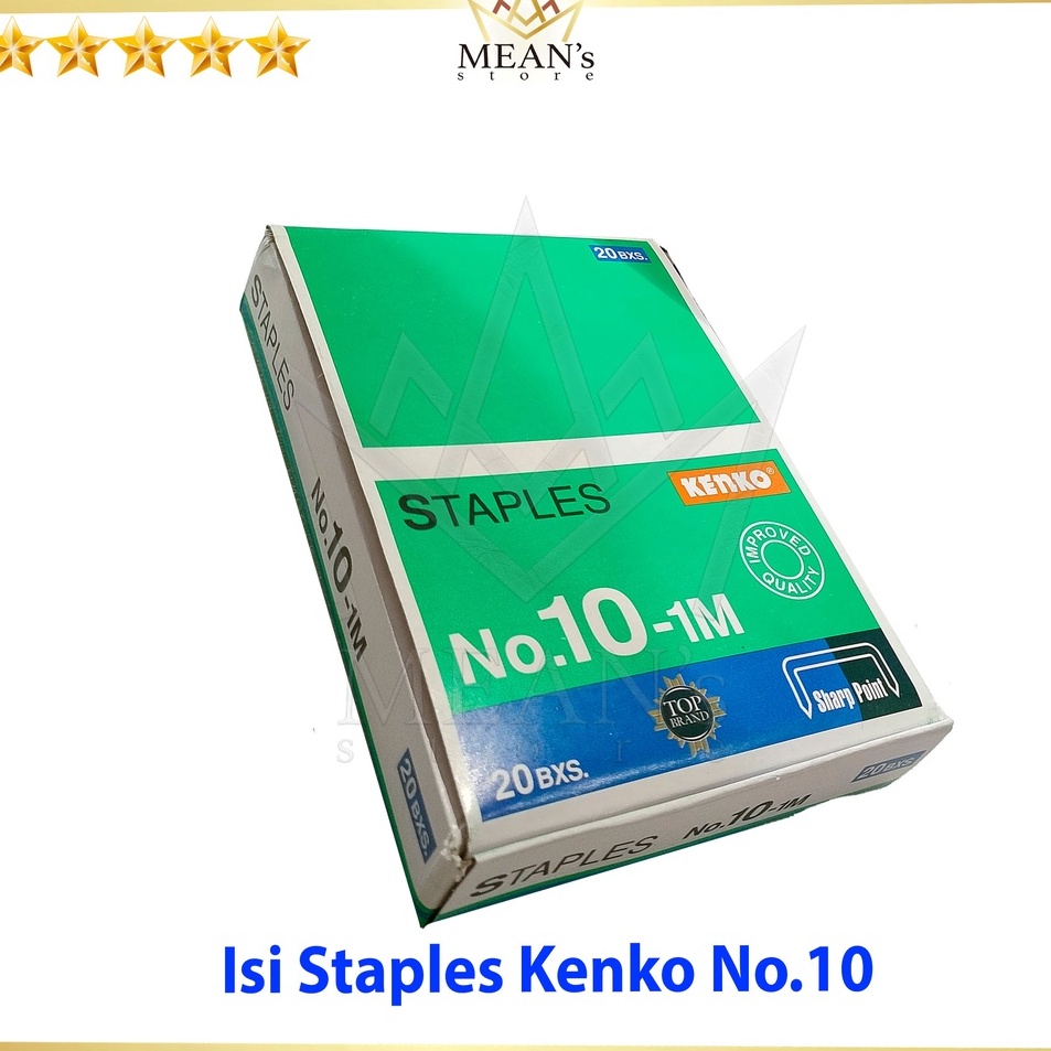 

[KODE PRODUK MWQW75938] Isi Staples Kenko No.10 / Reffil Stapler No 10 / Isi Hekter HD 10