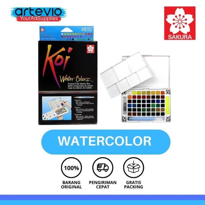 

Cat Air / Sakura Koi Watercolors 24 Field Sketch Box