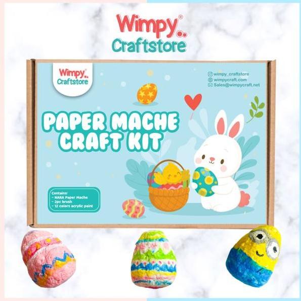 

Wimpy Paper Mache Craft KIT Art Set Kerajinan Tangan