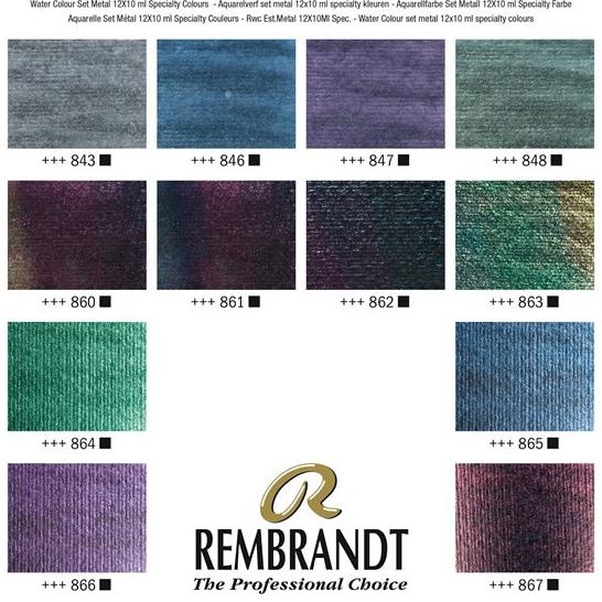 

REMBRANDT WATERCOLOUR artist grade tube 10ml (special/metallic color)