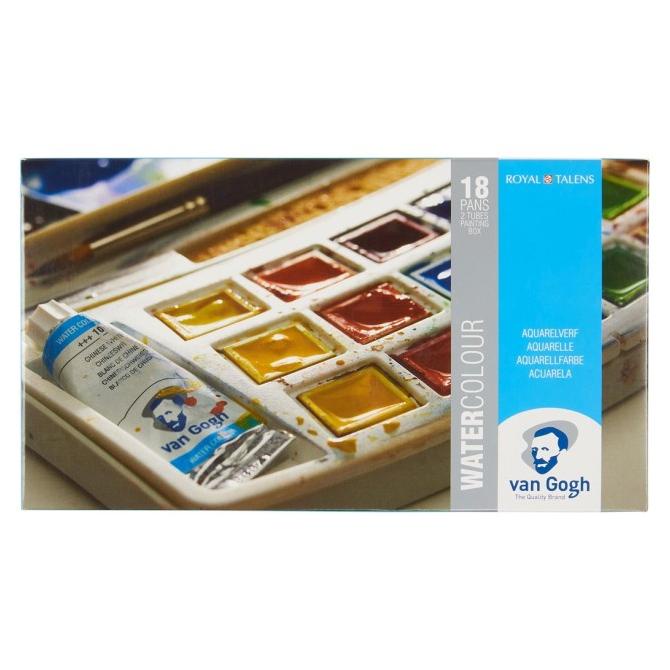 

VAN GOGH WATER COLOUR PLASTIC SET 18 PANS 2 TUBES