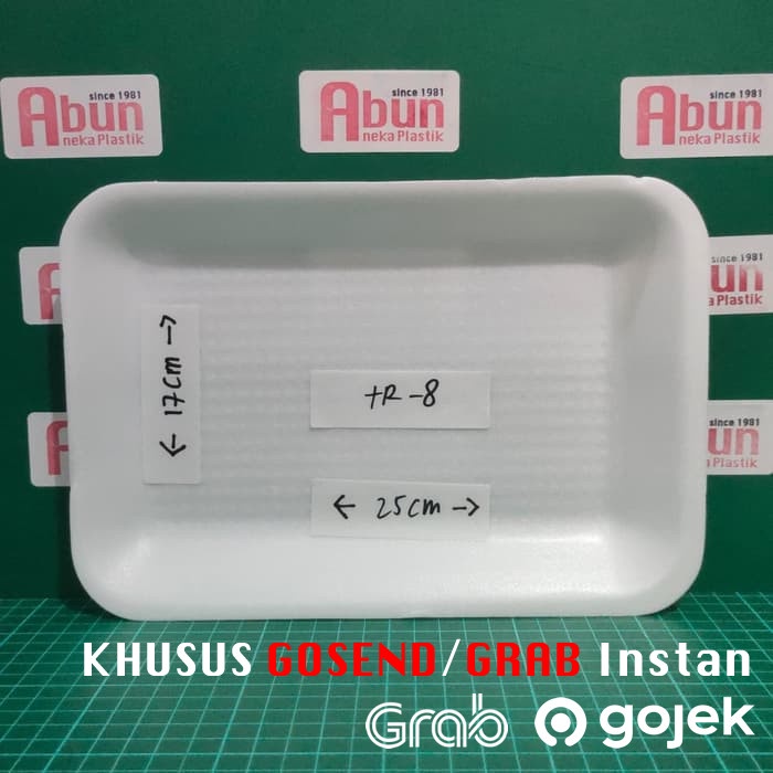 

Terlaris Tray Styrofoam Tr-8 Isi 250Pcs