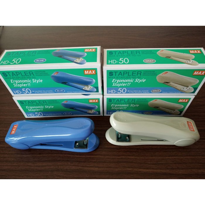 

Stapler Max Hd 50 Warna Blue Dan Gray Ready