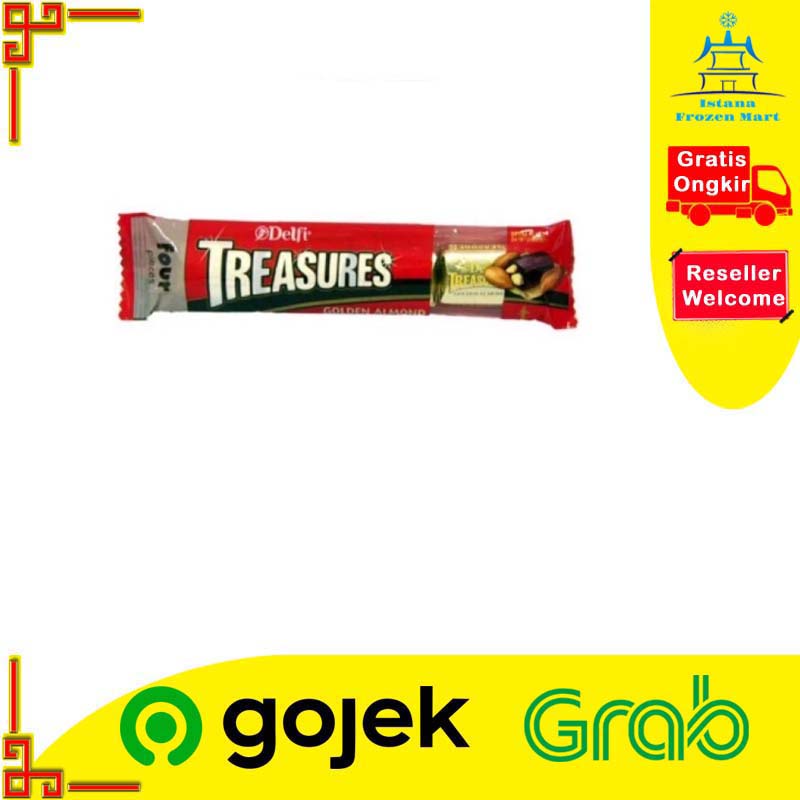 

Treasures Golden Almond Coklat 36 Gram - DELFI