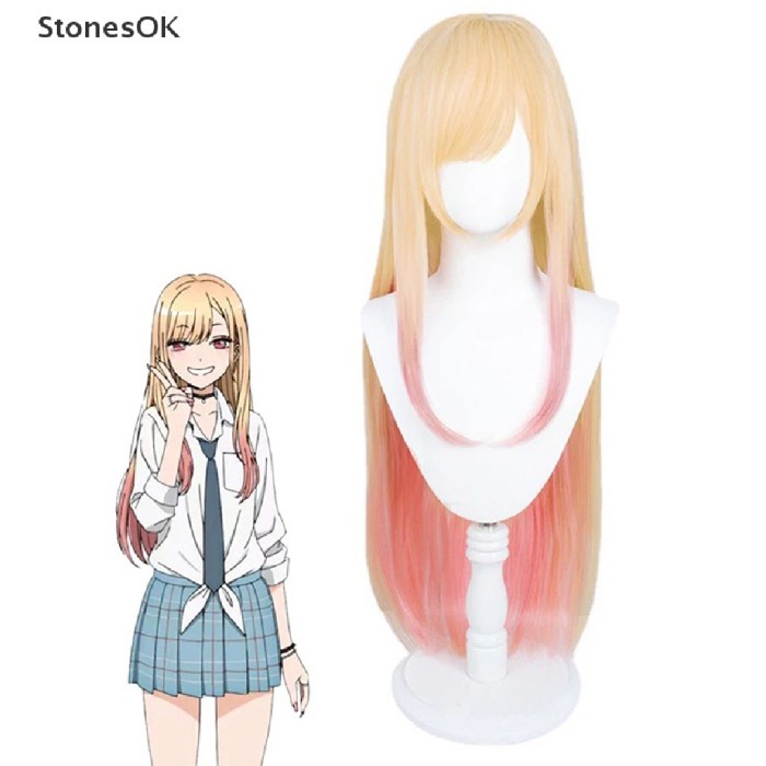 Terlaris Wig Ready Wig Rambut Cosplay Anime Sto My Dress-Up Darling Marin Kitagawa