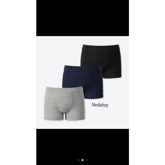 Terlaris (Original) Uniqlo Boxer Kids Pakaian Dalam Celana Dalam Anak Isi 3Pcs