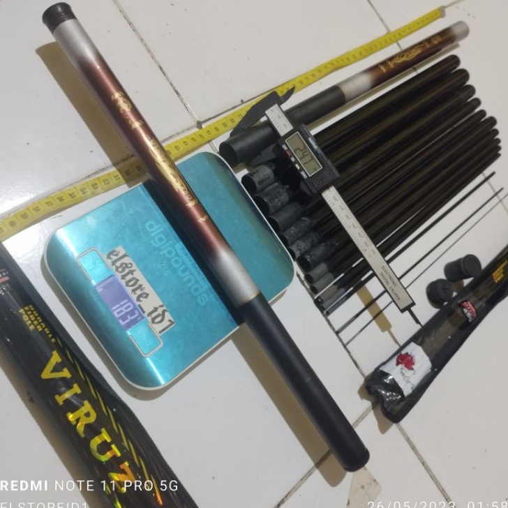 [KODE PRODUK AMRLG4987] Joran Tegek Cenul Pancing RUAS PENDEK 42 cm King Cath Fish VIRUZ 450 360 240