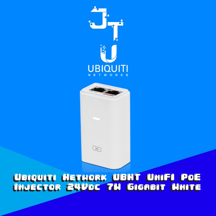 Terlaris Ubiquiti Network Ubnt Poe Injector 24V 7W Gigabit White (Poe-24V7W-G)