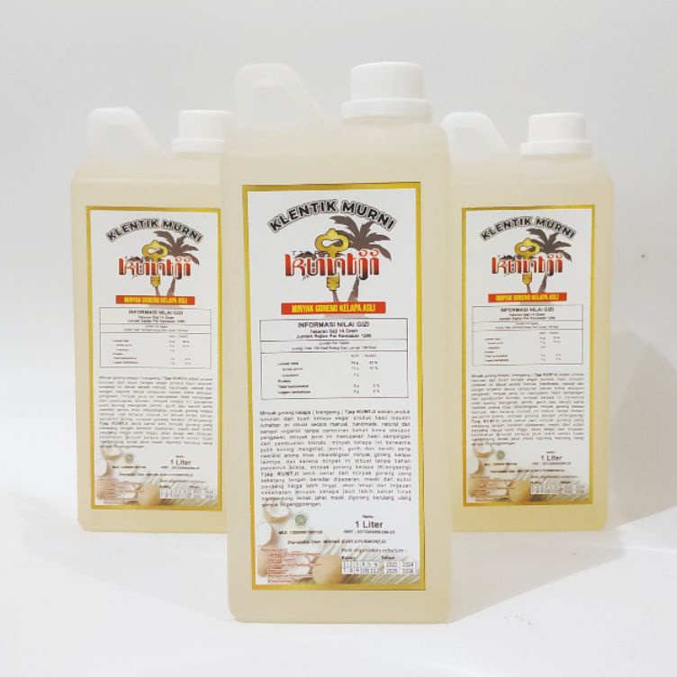 

ぎ Minyak Klentik Alami Kuntji 1 Liter / Minyak Kelapa Murni 1000ml | Minyak Goreng | Diet keto ⇬