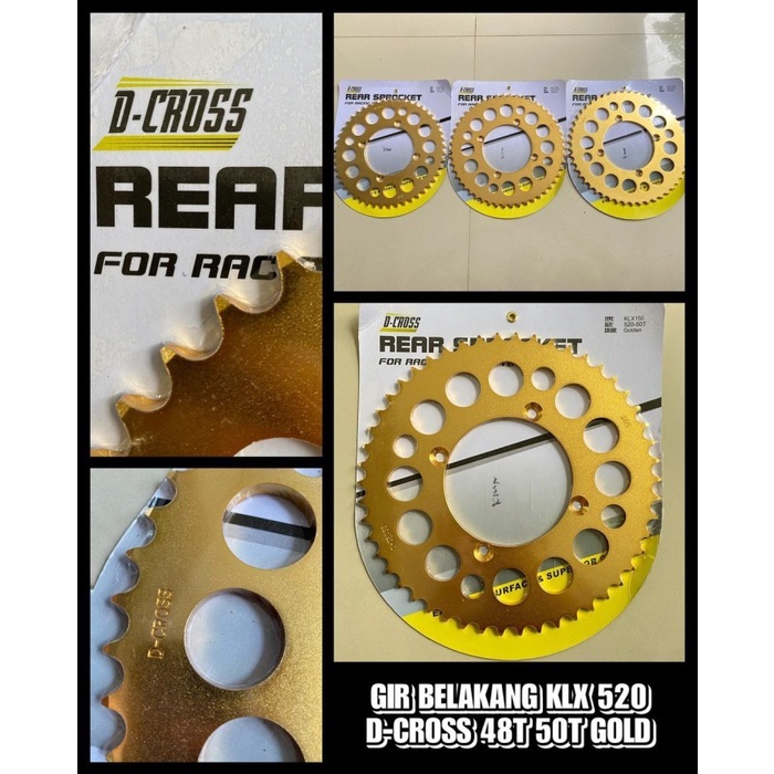Gir / Gear Belakang KLX 520 Ukuran 48 50