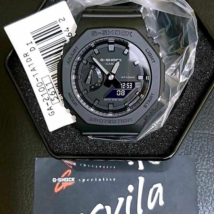 [ Jam Tangan ] Casio G-Shock Gshock Ga 2100 - 1A1 / Ga2100 - 1A1Dr Full Black Terbaik