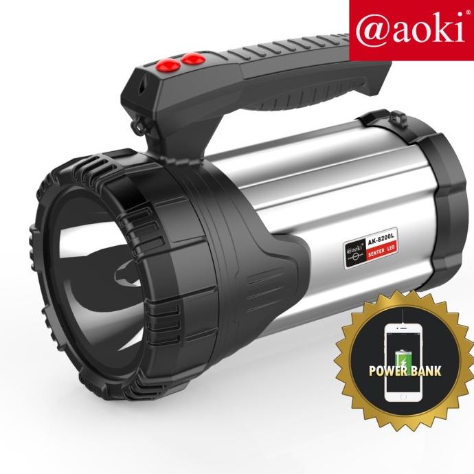 Senter Commander 60W Lhitium Jumbo Hi Power Aoki Ak 8200L Stok Terbatas