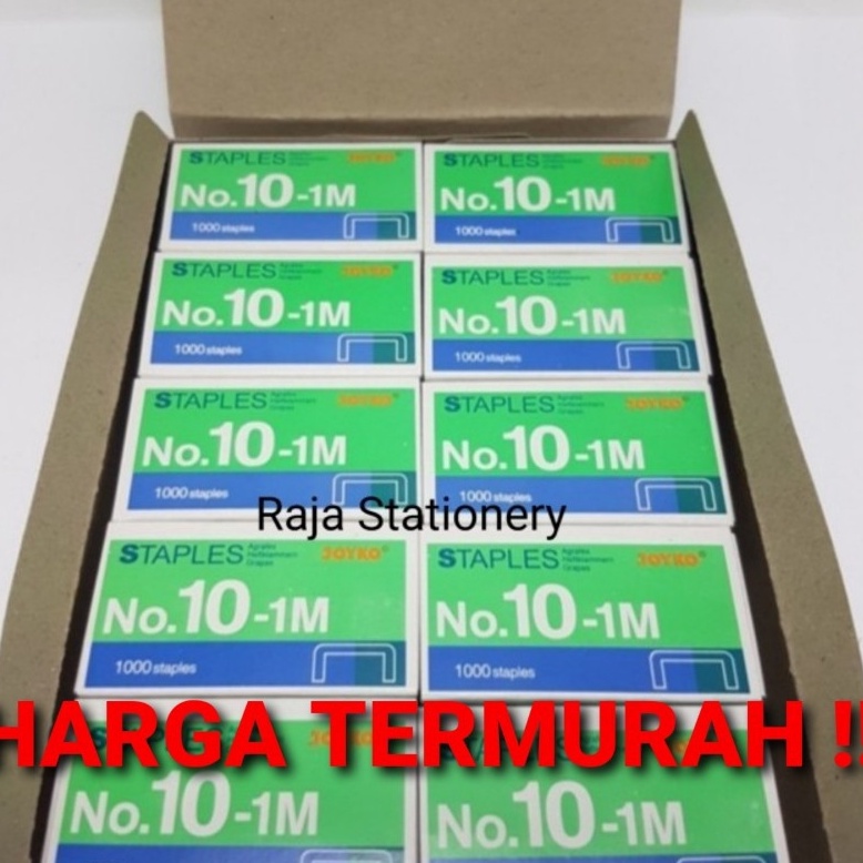 

[KODE PRODUK YETIH9634] TERMURAH!! STAPLES JOYKO NO.10 KECIL ISI STAPLER REFILL HEKTER NO.10-1M 1 DUS ISI 20