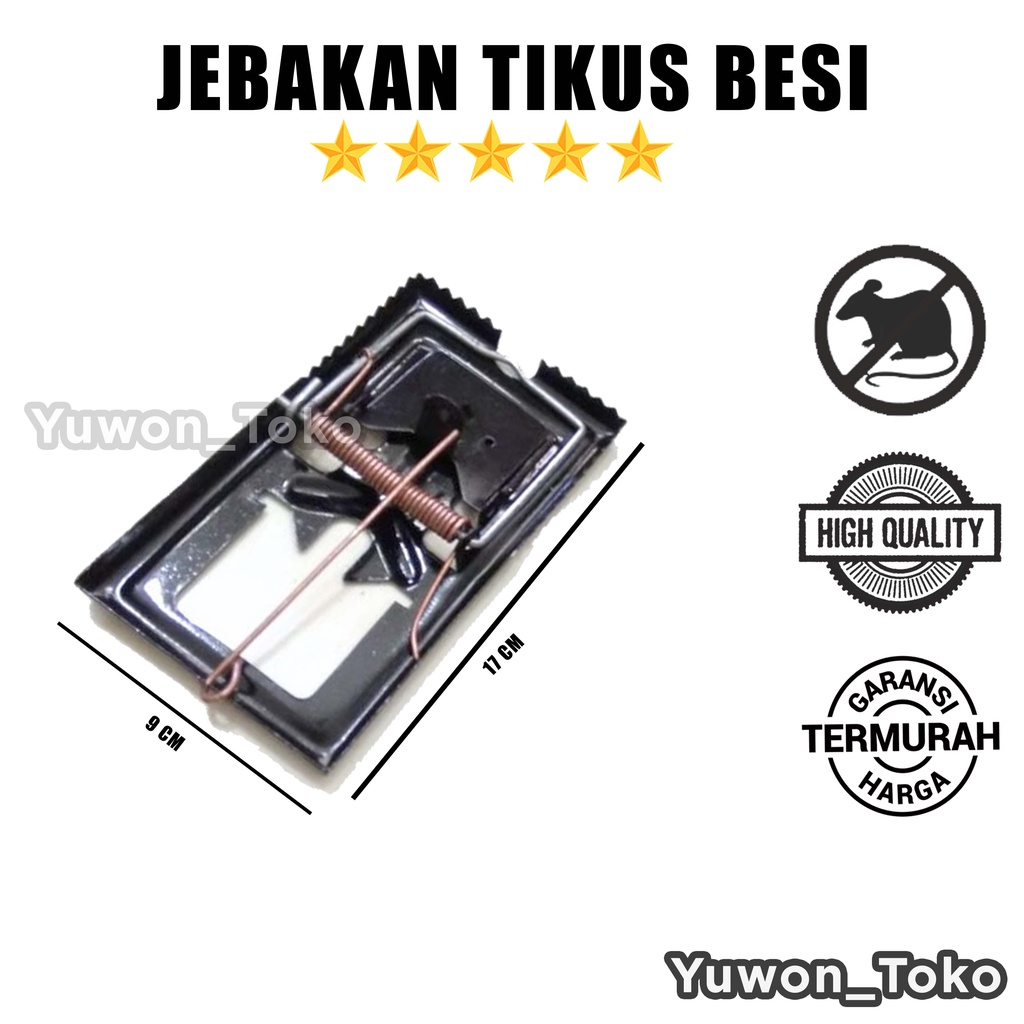 (HITAM)Jepretan Tikus Besi Anti Karat/Jebakan  Tikus Kuat/Jebakan Tikus Besar/Jebakan Tikus Besi/Jeb