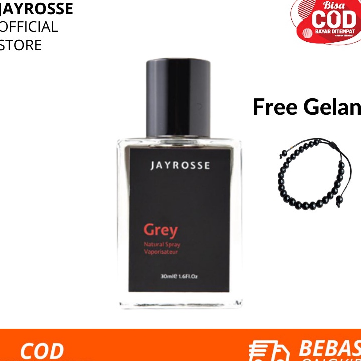 Terbaik Jayrosse Perfume - Grey  | Parfum Pria Rouge Grey Noah Luke Original Jayrosse buruan